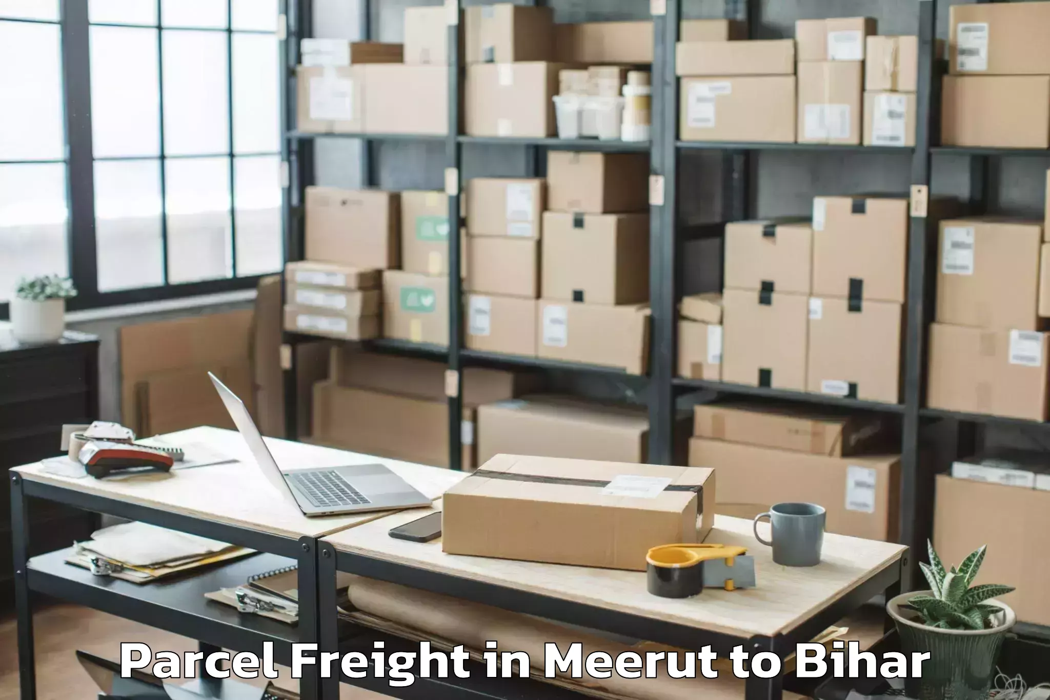 Easy Meerut to Turkaulia Parcel Freight Booking